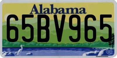 AL license plate 65BV965