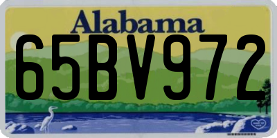 AL license plate 65BV972