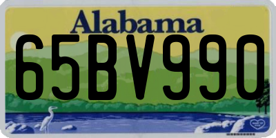 AL license plate 65BV990
