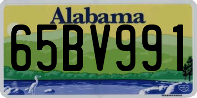 AL license plate 65BV991