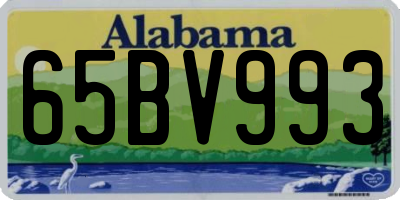 AL license plate 65BV993