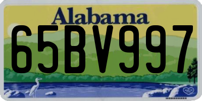 AL license plate 65BV997
