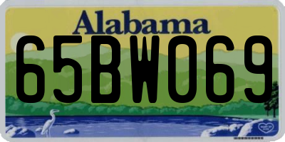 AL license plate 65BW069