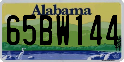 AL license plate 65BW144