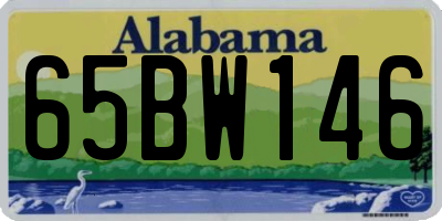 AL license plate 65BW146