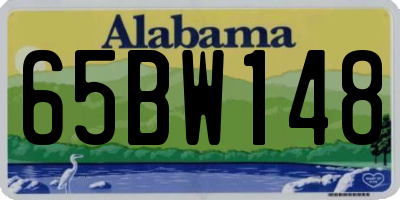 AL license plate 65BW148