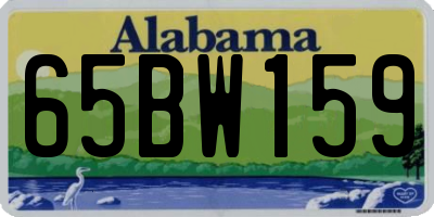 AL license plate 65BW159