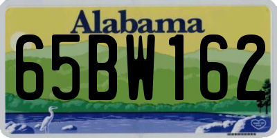 AL license plate 65BW162