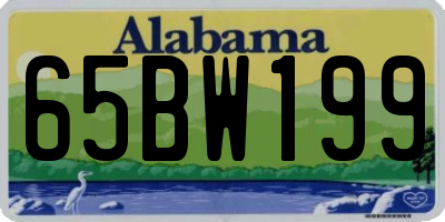 AL license plate 65BW199