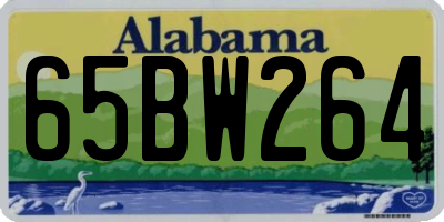 AL license plate 65BW264
