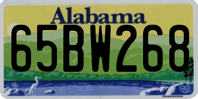 AL license plate 65BW268