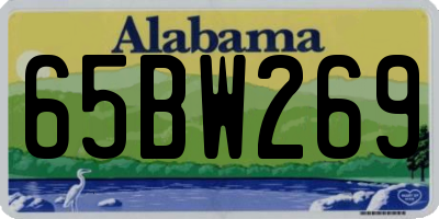 AL license plate 65BW269