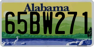 AL license plate 65BW271
