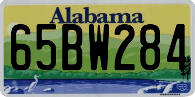 AL license plate 65BW284