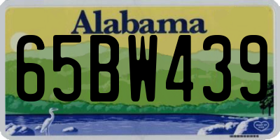 AL license plate 65BW439