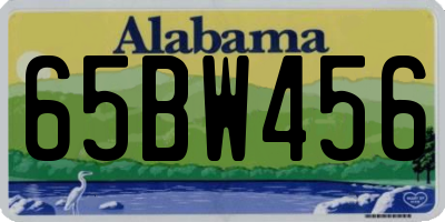 AL license plate 65BW456