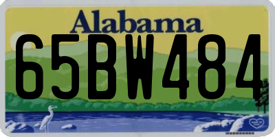 AL license plate 65BW484