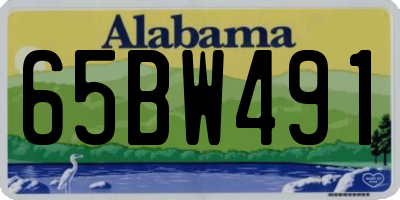 AL license plate 65BW491