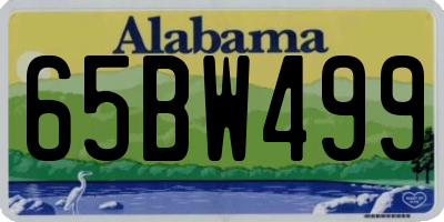AL license plate 65BW499