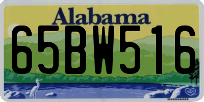 AL license plate 65BW516