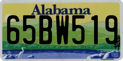 AL license plate 65BW519
