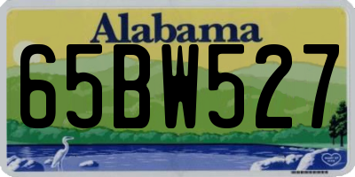AL license plate 65BW527
