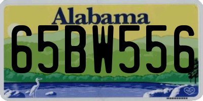 AL license plate 65BW556