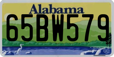 AL license plate 65BW579