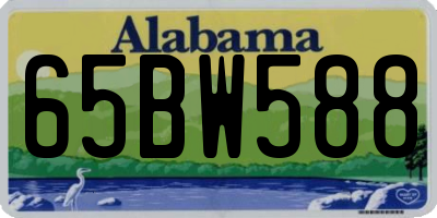 AL license plate 65BW588