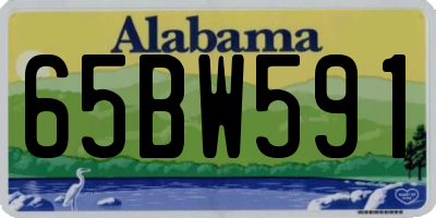 AL license plate 65BW591