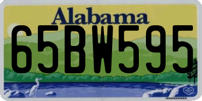AL license plate 65BW595