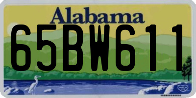 AL license plate 65BW611