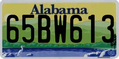 AL license plate 65BW613