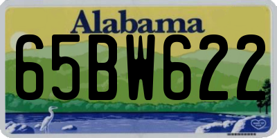 AL license plate 65BW622