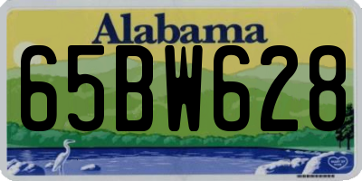 AL license plate 65BW628