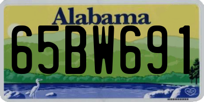 AL license plate 65BW691