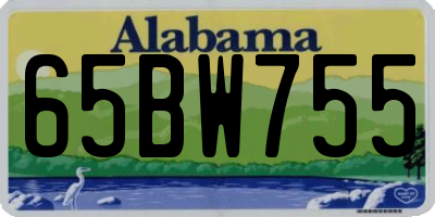 AL license plate 65BW755