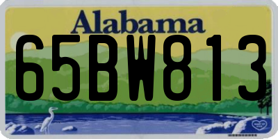 AL license plate 65BW813