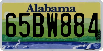 AL license plate 65BW884