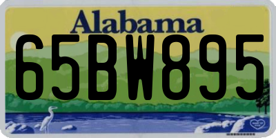 AL license plate 65BW895