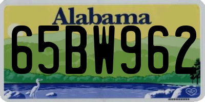 AL license plate 65BW962