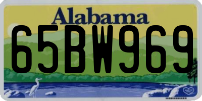 AL license plate 65BW969