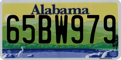 AL license plate 65BW979