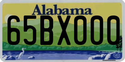 AL license plate 65BX000