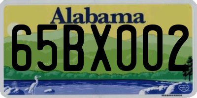 AL license plate 65BX002