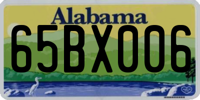 AL license plate 65BX006