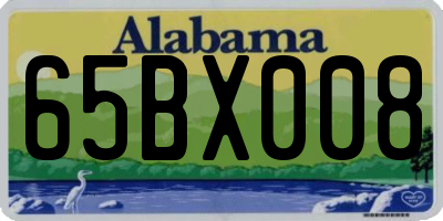 AL license plate 65BX008