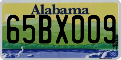 AL license plate 65BX009