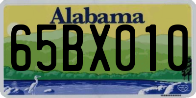 AL license plate 65BX010