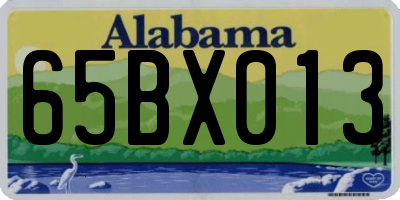 AL license plate 65BX013